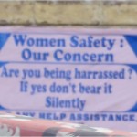 Inde New Delhi affiche protection femmes